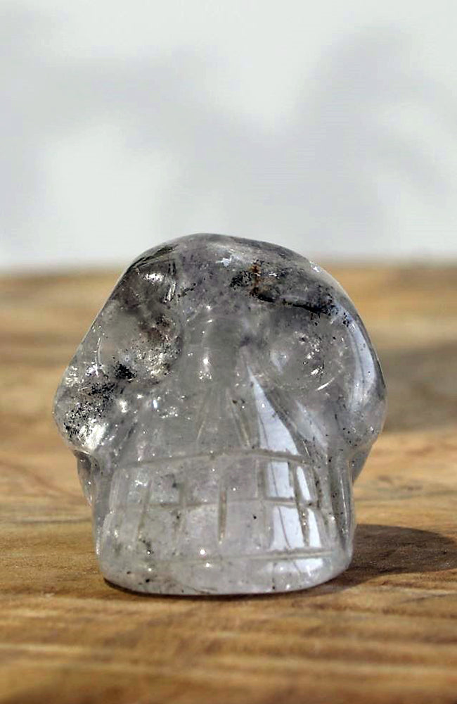Black Tibetan Quartz Skull AA